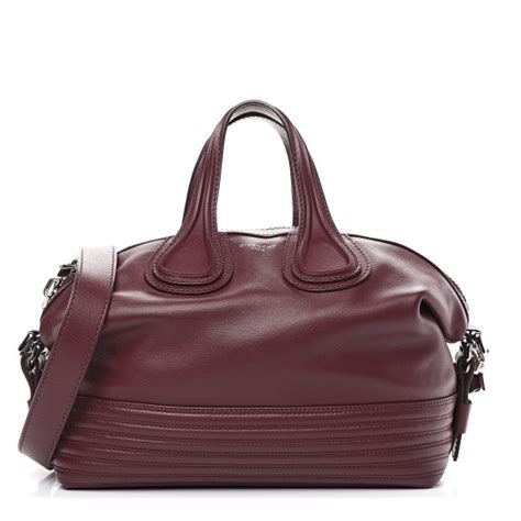 GIVENCHY Calfskin Small Biker Nightingale Oxblood